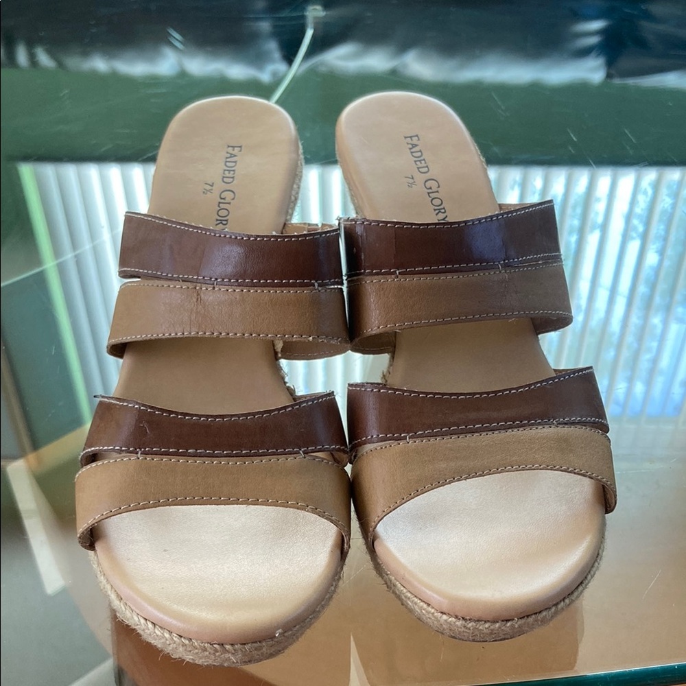 Faded Glory wedge sandals